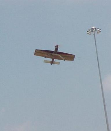 Bamboo Bomber In Flight