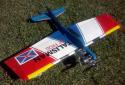Frog Talisman that I had built using Frog´s plan downloaded from our great Outerzone website. The plane is small, fast and very aerobatic. Really a hot performer in a compact and economical size
I really reccomend it for you if you like smaller models