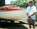 David Kidd of Queensland Australia, with 2005 trailer sailer