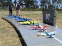 The official launch day of the new carrier deck at the Frankston Flying Field in Melbourne, Australia 24 /11/07
More information is posted on the club website at http://clamf.aerosports.net.au (also listed under links, "Control line clubs sites" on the Barton forum)